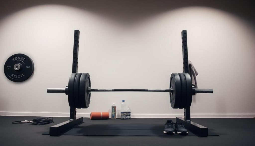 squat preparation equipment setup
